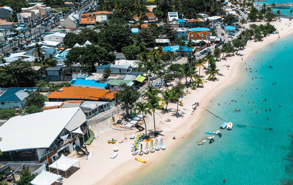 saint anne drone photo guadeloupe